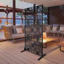 Black Outdoor Privacy Fence Screen Decorative Panels Privacy Screen Fence Panels