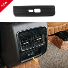 For Cadillac XT4 2019-2022 Black Steels Rear USB Socket Switch Cover Trim 1PCS