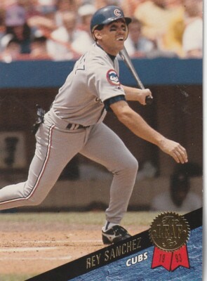 FREE SHIPPING-MINT-1993 Leaf Rey Sanchez #88 CUBS