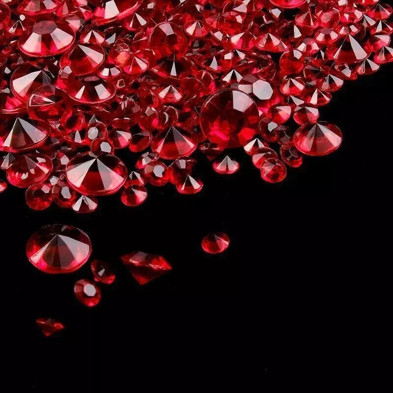 Mesa de dispersión de cristales acrílicos diamante confeti decoración de boda favor 2100 piezas Foto 3 de 4