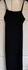 Black pretty Little Thing MIDI Dress, Size 10