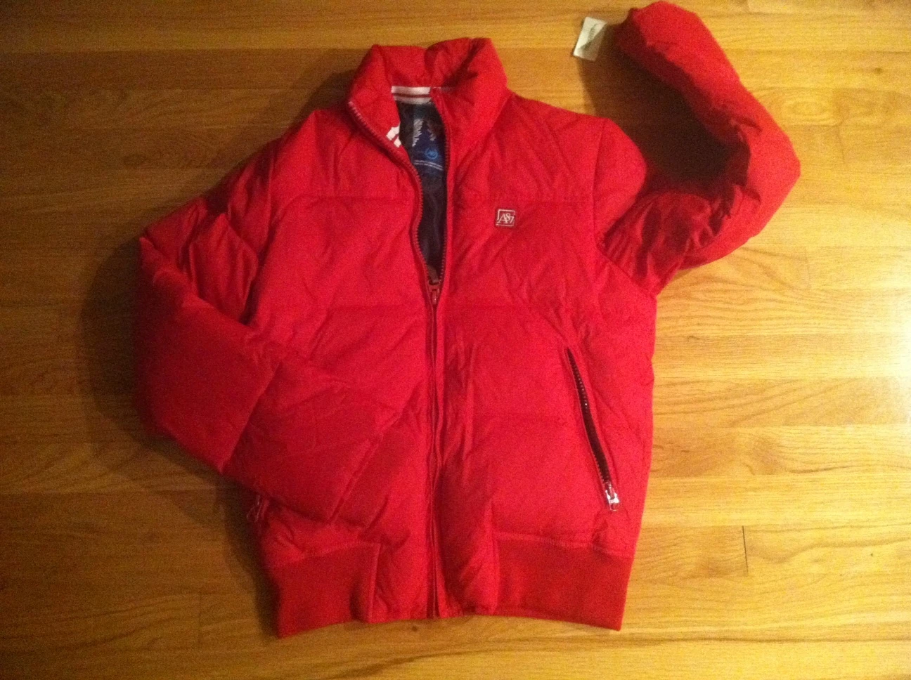 AEROPOSTALE MENS RED DOWN QUILTED PUFFER JACKET ORG. $95.00 SIZE XSMALL BNWT
