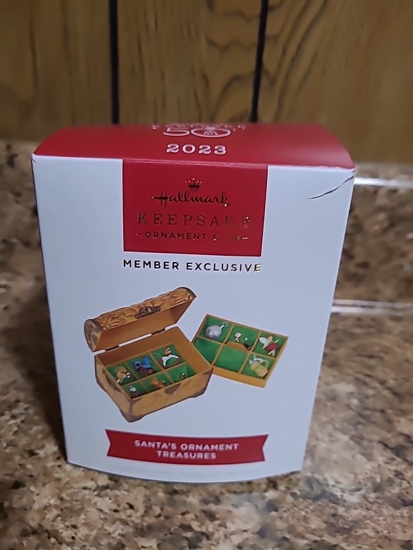 Hallmark 2023 Santas Ornament Treasures  KOC Exclusive Ornament 50th Anniversary