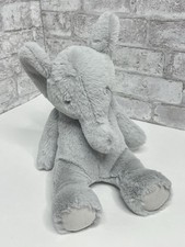 Pottery Barn Kids Plush Gray Elephant Stuffed Animal Soft Toy Lovey 14 Rare PBK