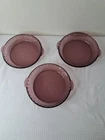3 FLUTED PURPLE AMETHYST PIE DISH PYREX DISH 24CM #229 25 COOKWARE lot of 3