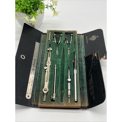 Vtg TESCO Academic Drafting Set Compass Germany Technical Supply Scranton AS IS