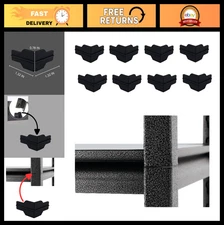 Corner Connector Post Insert for Shelving - 8 PCS, Black - Easy Assembly, Durabl