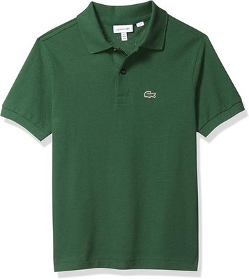 Lacoste - Boy's Short Sleeve Classic Pique Polo, Green, Size 2T