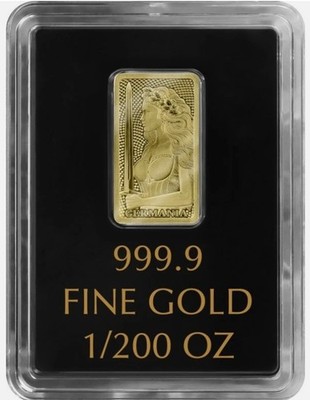 Germania Mint 1/200 Gold Lady Germania Stamped Bar in Capsule | eBay