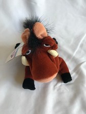 NEW Disney Store Pumba Warthog Pig Mini Bean Bag Plush Toy The Lion King 8" NWT