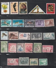 British Colonies: Various: Unchecked lot of 25 stamps.  Mint/Used   Lot F2080