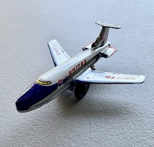 Vintage Tin United Airlines 5  Long Friction Toy