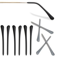 5 Pairs Silicone Anti Slip Eyeglasses End Tips Ear Cushions Replacement Tips