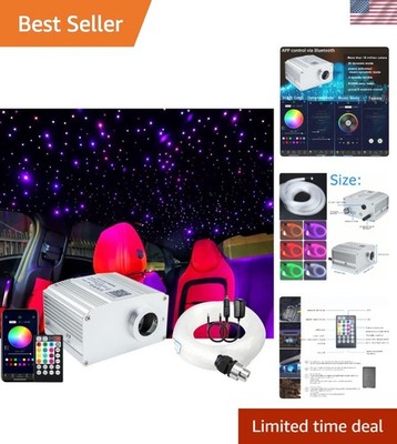 Bluetooth Control 10W Twinkle Fiber Optic Star Lights Ceiling Light Kits with...