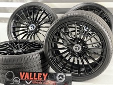 19 Wheels Rims Tires Fit Mercedes Benz S550 Amg S63 C63 C E Set 4 Blk 5x112