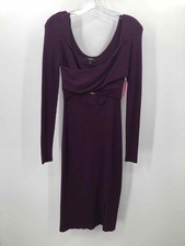 Pre-Owned Guess Purple Size XS Knee Length Long Sleeve Dress