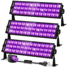 100W Black Light Bar IP66 Waterproof, LED Blacklight with Plug Switch 6ft Cor...