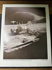 Vintage NASA 11x14 Color Photo 71-HC-1140 Apollo 15 Crew Lunar rover