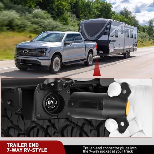  RV 7 Pin Trailer Plug Splice-in Heavy Duty Male End 7 RV Standard 7 Way Plug