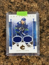 2022-23 Upper Deck Artifacts Material Gold Quinn Hughes Jersey /249 Vancouver