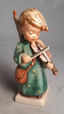 SIGNED GOEBEL HUMMEL Figurine Celestial Musician Angel Violin #188/0 W Germany 
