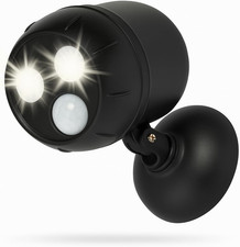 Battery-Powered LED Outdoor Security Lights with Motion Sensor and 360° Rotation