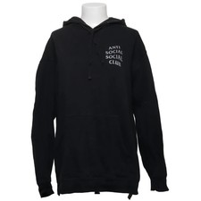 Anti Social Social Club, Kapuzenpullover, Größe: L, Schwarz, Print, Damen #nOG