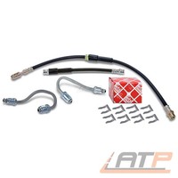 4X Bremsschlauch Vorne + Hinten FÜR Audi A3 Seat Leon Skoda Octavia VW Golf 5 6