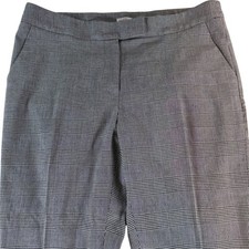 Anne Klein The Executive Boot Cut Houndstooth Plaid Dress Pants Women Size 8 New