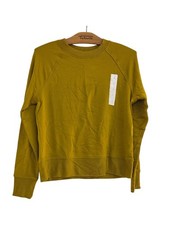 A New Day Women's Small Raglan Sweatshirt Crew Neck Long Sleeve Green NWT