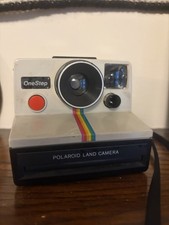 Vintage Polaroid Land Camera Rainbow Stripe 1970s One Step Polaroid Untested