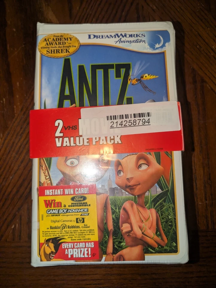Sealed 2-pack VHS Chicken Run And Antz DreamWorks New Sealed Package - Image 2 of 4