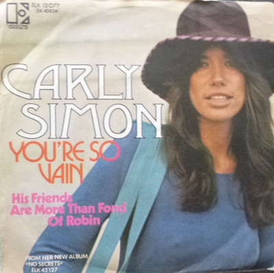 7'' 1972 KULT IN MINT- !  CARLY SIMON : You´re So Vain