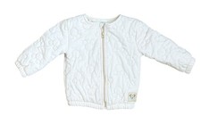 Disney Baby Light Pink Minnie Mouse Quilted Bomber Jacket Gold Stars SZ 18-24 M