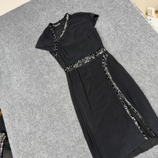 Alexander McQueen Black Asymmetric Dress Size 38
