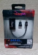 RocketFish MHL Mobile TV Cable High Definiton Link Video Cable 1080p Full HD