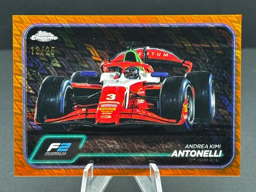 2024 Topps Chrome Formula 1 Logofractor - Andrea Kimi Antonelli #94 Orange /25