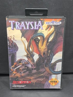 Traysia (Sega Genesis, 1992) Case and Cartridge Only Tested