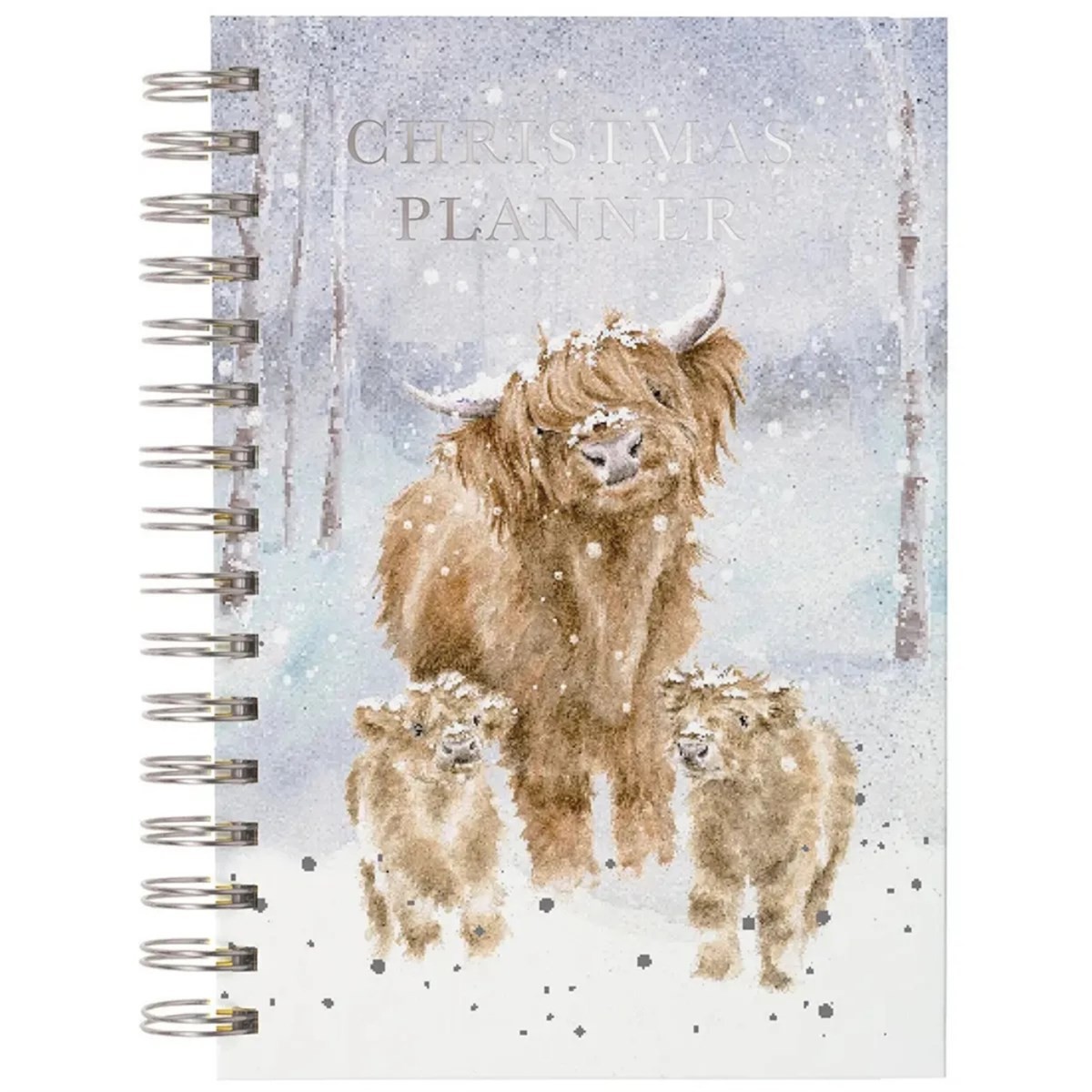 Wrendale Designs, Highland Cows Christmas Planner, Notebooks, Mixed Pages, Animals, Gift - A6 - Image 2