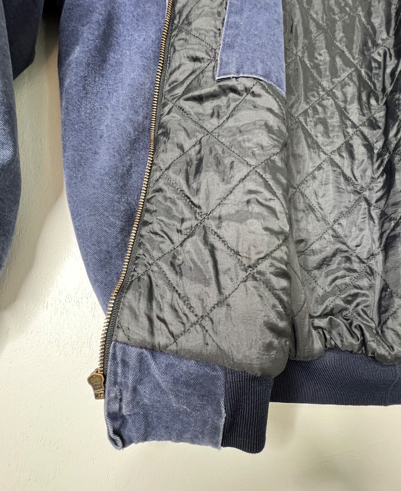 Swingster Vintage Freightliner Jacket Blue Denim Hooded USA Workwear Men's XL