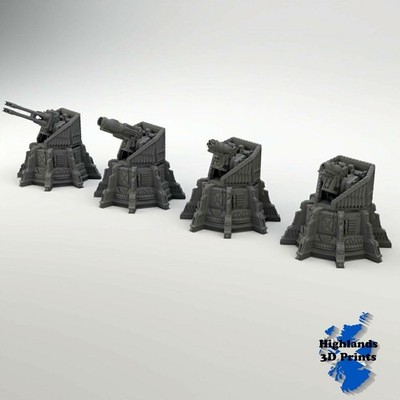 Gothic Sci-Fi Türme 1 Scatter Gelände Tabletop Gaming 40K 3D Druck 32-28mm
