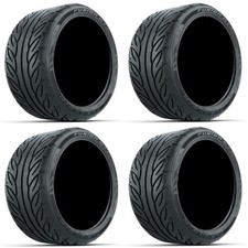 Full Set Of Fusion Gtr 255x45-14 4ply Golf Cart Tires 4