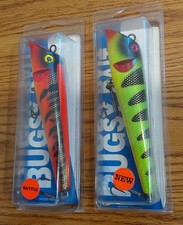 Bugsy Bait Hydraulic Lure Musky Red Yellow Black Green ABS Rattle Hooks 2-8ft