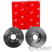 2X TRW Bremsscheiben 278Mm Voll Hinten Passend FÜR Nissan Almera Primera |