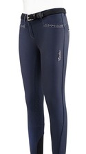 EQUILINE GIRLS EMMA FULL GRIP BREECHES BLUE FS20