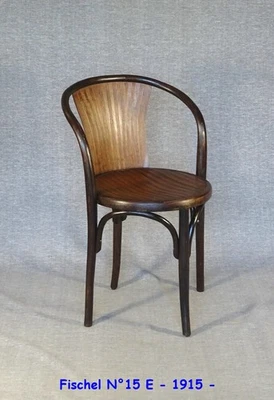 Chaise Fischel N°15E, vers 1915, no Thonet - Photo 1/4