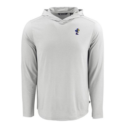 Kansas Cutter And Buck Epic Coastline Comfort Long sleeve Hooded Pullover Tee