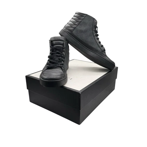 Baskets hautes Gucci GG Supreme « noires » taille 11G