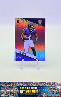 2023 Donruss Elite Zay Flowers RC #200 Holo Baltimore Ravens #/999