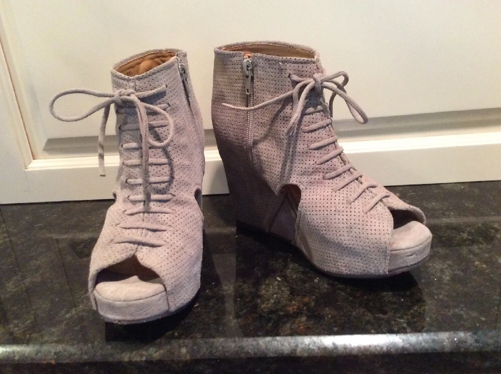 Jeffrey campbell grey suede clearance booties